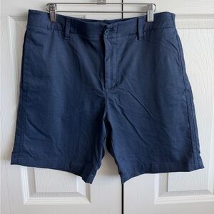 Under Armour Navy Flat Front Shorts